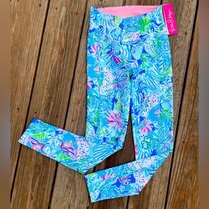 Lilly Pulitzer Weekender High Rise Leggings Coastal Blue